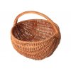 Prútený kôš na hríby prírodný