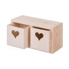 Drevený organizér so srdiečkami