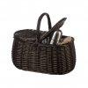 Prútený piknikový kôš tmavý