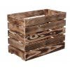 3429 1 opalena drevena bedynka 40 x 22 x 30 cm