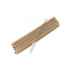 Bambusové slamky - súprava 4 ks s kefkou