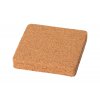 Korková podložka pod pohár štvorcová 9,5 x 9,5 cm - 6 ks