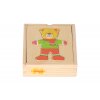 Drevené vkladacie puzzle Medveď