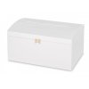 Drevená truhla s otvorom 35 x 25 x 18,5 cm - biela