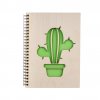 Drevený blok A5 - kaktus I