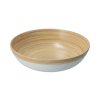 Bambusová miska biela - 23 cm