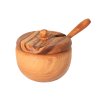 Cukornička s lyžičkou z olivového dreva