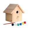 Drevená vtáčia búdka k dozdobeniu 17,5 x 15,5 x 20,5 cm