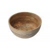 11316 3 miska z mangoveho dreva s bilymi pruhy 24 cm