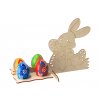 Veľkonočný stojan na 4 vajíčka so zajačikom