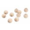 Drevené navliekacie koráliky 2,5 cm - 10 ks