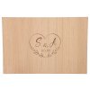 Drevená svadobná ceduľa na podpisy dub - srdce