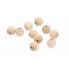 Drevené navliekacie koráliky 1,6 cm - 10 ks