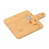 Bambusová doska s držadlom a nožom