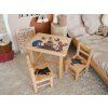 54108 dreveny detsky stolecek s zidlickami krtecek