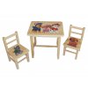 Drevený detský stolček so stoličkami - Tlapková patrola