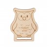 Drevená záložka so sovou - Najlepšia učiteľka