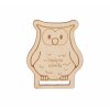 Drevená záložka so sovou - Najlepšia učiteľka