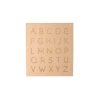 Drevená vyšívacia predloha - abeceda