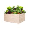 Drevený vyvýšený záhon 120 x 80 x 60 cm
